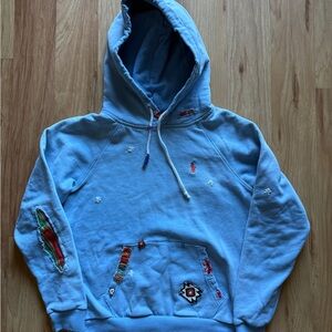 Polo by Ralph Lauren Sky Blue Embroidered Hoodie